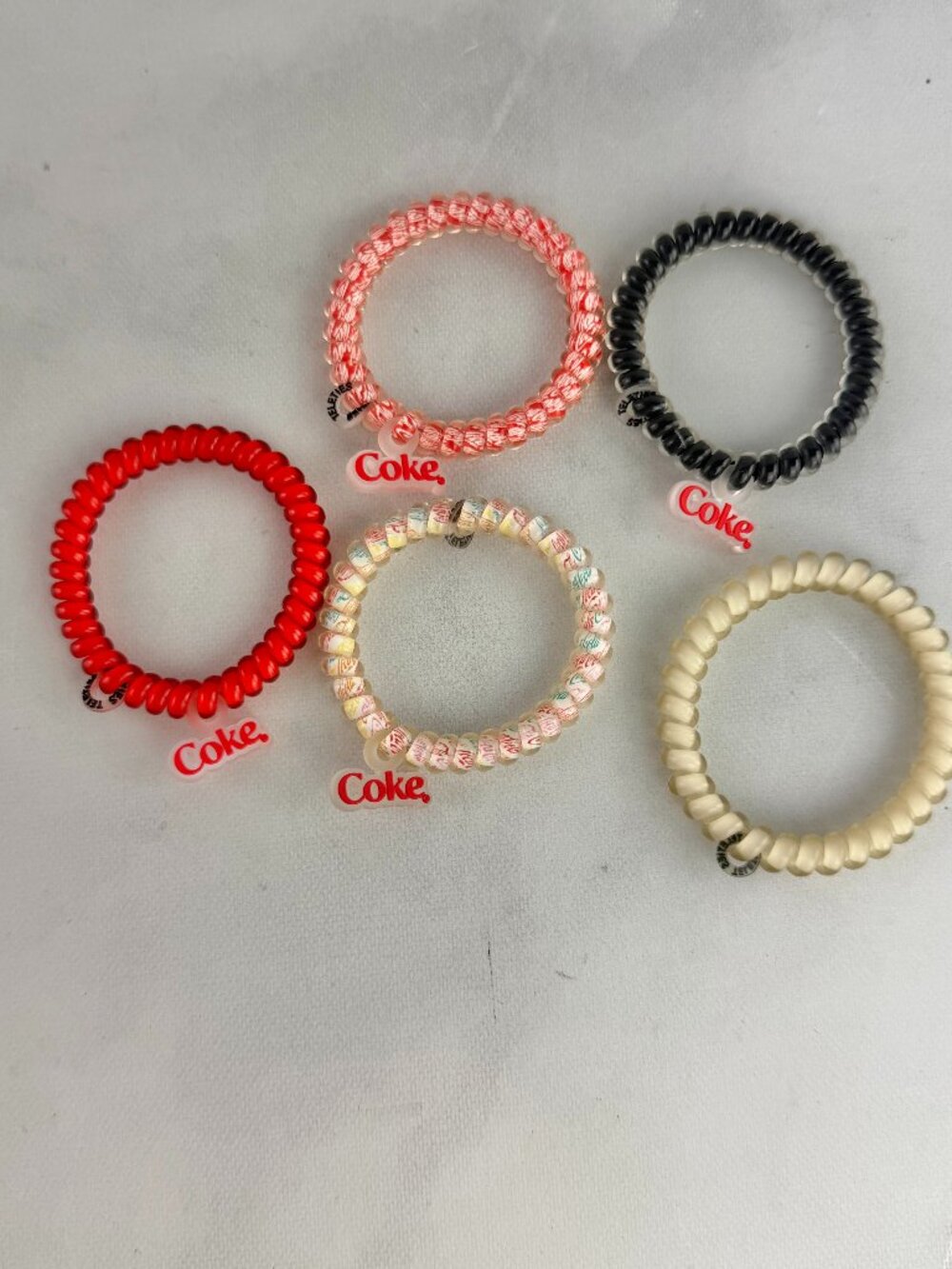 NWOT Teleties x Coca-Cola Hair Ties Set